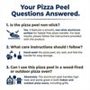 Large Pizza Peel Set 16"x13"— Ultra-Thin 16” Pizza Peel Set with Folding Handle & 14" Stainless Steel Cutter