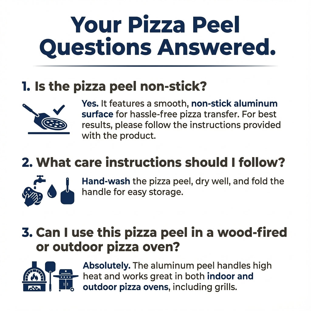 Large Pizza Peel Set 16"x13"— Ultra-Thin 16” Pizza Peel Set with Folding Handle & 14" Stainless Steel Cutter